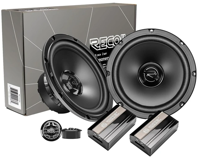 Alt view image 3 of 5 - RECOIL SEM65 6.5 Inch Car Audio Component Speaker System for Bass & Clarity