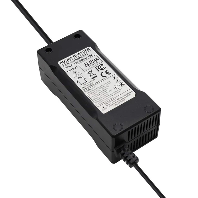 Alt view image 3 of 4 - 29.4V 4A AC/DC Power Adapter Charger 24V 4A for 24V 7S Lithium Li-ion Battery, 5.5x2.1mm DC Plug with 5.5 * 2.5mm Tip