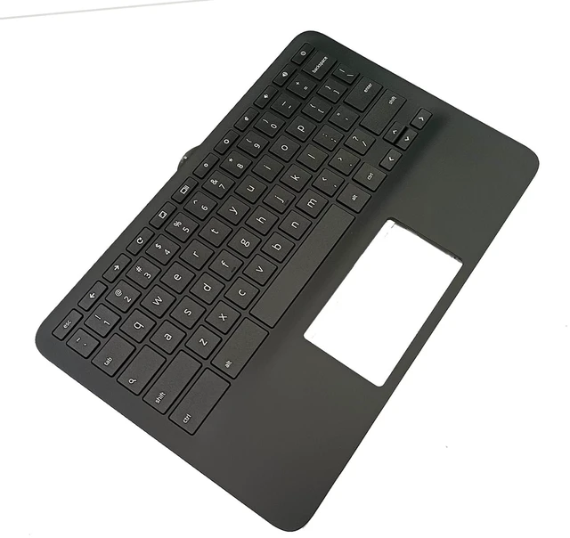 Alt view image 4 of 5 - Replacement for HP Chromebook 11 G9 EE Laptop Palmrest Assembly with US Keyboard M47382-001