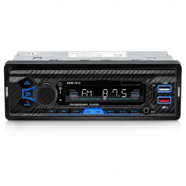 Main image of Single Din Car Radio Stereo with Bluetooth