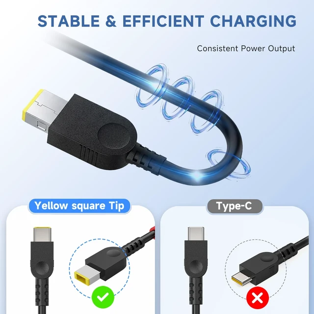 Alt view image 3 of 5 - VRAVEK 170W Laptop Charger Compatible with Lenovo Legion Slim 5 5i LOQ
