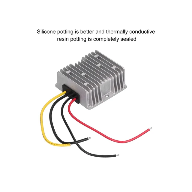 Alt view image 3 of 5 - LiebeWH DC-DC Step-Down Converter 12V-24V to 5V, 30A, Heat Sink
