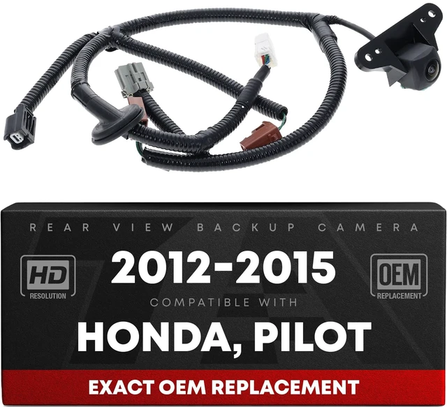 Main image of Rear View Backup Camera, Reverse Park Assist - Compatible with 2012-2015 Honda Pilot - OEM 39530SZAA21, HO1960111