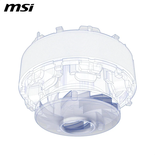 Alt view image 5 of 5 - MSI MAG CoreLiquid A13 360 White Liquid CPU Cooler