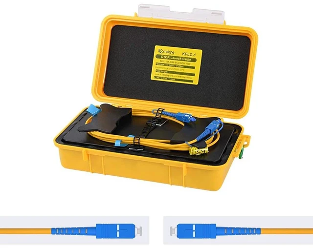 Main image of KOMSHINE 1310nm 1550nm SC-UPC/SC-UPC SingleMode G652D Fiber Optic Patch Jump Cable Box OTDR Launch Cable Box 500 Meters