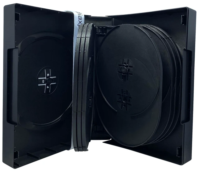 Alt view image 2 of 5 - mediaxpo Space-Saving Multi 16 Disc DVD Cases Holders with Flap - Neatly Store Your Movie Collection (Pack of 10)
