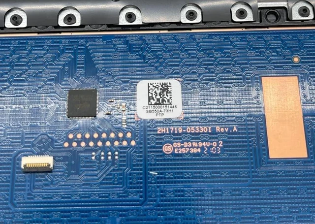 Alt view image 5 of 5 - Replacement Keyboard Palmrest Touchpad Upper Case Top Cover for HP 14Z-DK 14-DK 14-CF 14S-CF Laptop Assembly L91187-001 6070B1751302 Jet Black