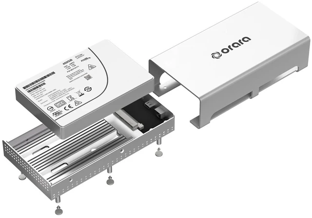 Alt view image 2 of 5 - USB4 40Gbps U.2 SSD Enclosure, Compatible with Thunderbolt 4 to U.2 NVMe SSD Case, Up to 3000Mb/s, Type C to U.2(SFF-8639) PCIe Adapter, External 2.5 U.2 Case for Thunderbolt 4/3/USB3.2/3.1