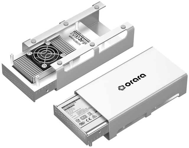 Alt view image 3 of 5 - USB4 40Gbps U.2 SSD Enclosure, Compatible with Thunderbolt 4 to U.2 NVMe SSD Case, Up to 3000Mb/s, Type C to U.2(SFF-8639) PCIe Adapter, External 2.5 U.2 Case for Thunderbolt 4/3/USB3.2/3.1