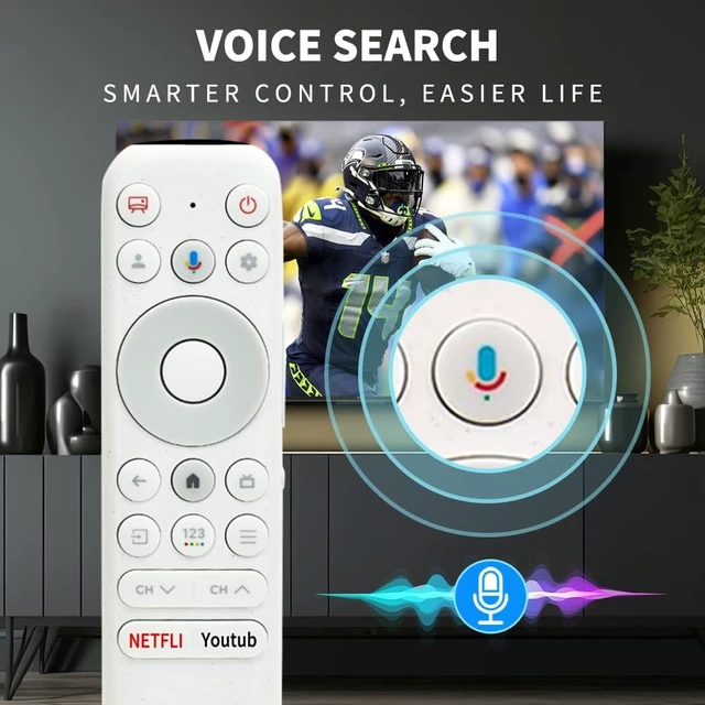 Alt view image 3 of 5 - RC902N FER1 Voice TV Remote Replacement for TCL NXTVISION Google Tv's