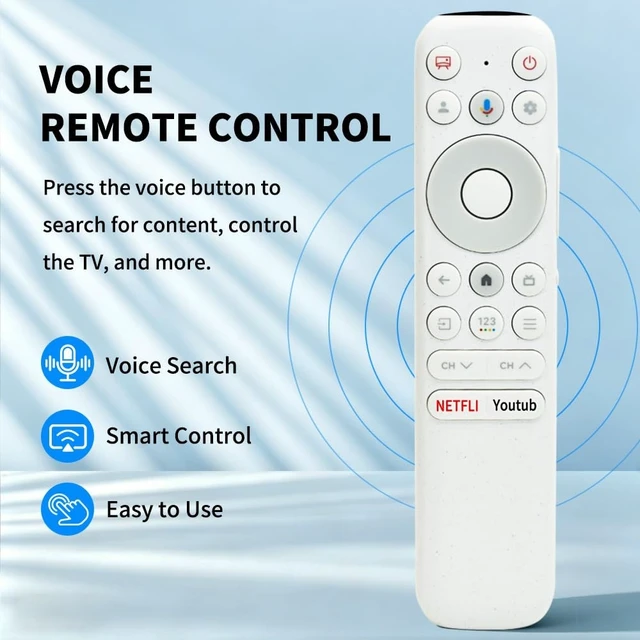 Alt view image 2 of 5 - RC902N FER1 Voice TV Remote Replacement for TCL NXTVISION Google Tv's