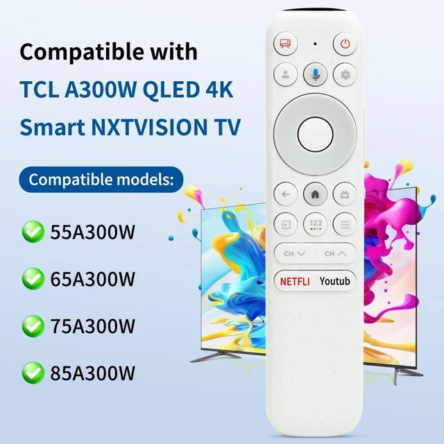 Alt view image 4 of 5 - RC902N FER1 Voice TV Remote Replacement for TCL NXTVISION Google Tv's