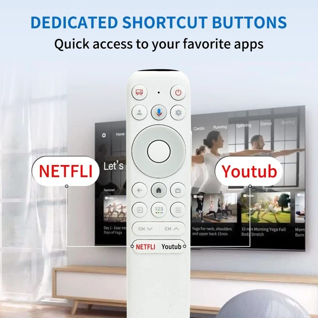 Alt view image 5 of 5 - RC902N FER1 Voice TV Remote Replacement for TCL NXTVISION Google Tv's