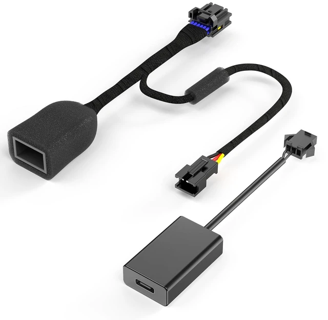 Main image of DashCam Power Adapter for Hyundai, Kia & Genesis with 12-Pin Lane Keeping Assist Port (Model C) Hidden Cable Kit for GPS Radar Mirror Camera, Plug & Play,Connector Located on the Side of the Module