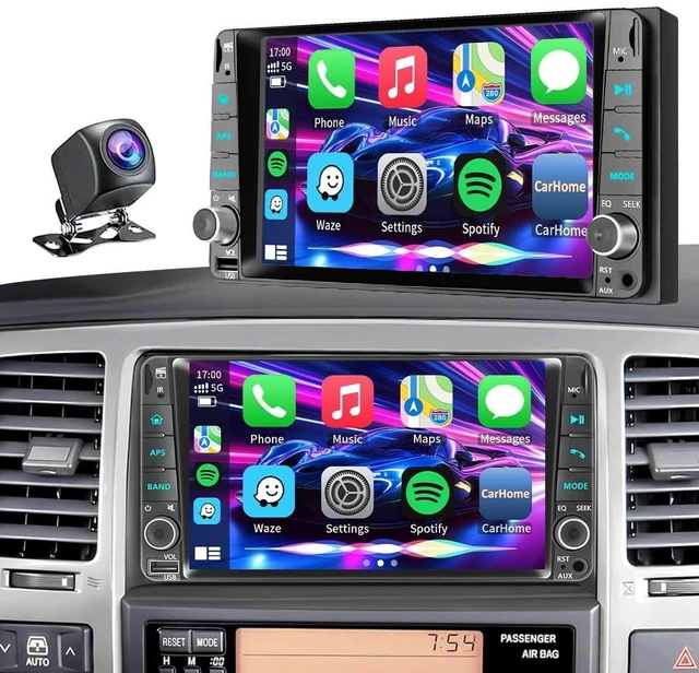 Main image of Car Radio for Toyota 4Runner 2003-2009, Tundra 2003-2006, Sequoia 2003-2007Highlander 2001-2007RAV4 2001-2008,FJ Cruiser 2003-2010 7" IPS Touchscreen Carplay Android Auto, AM/FM BT Backup Camera