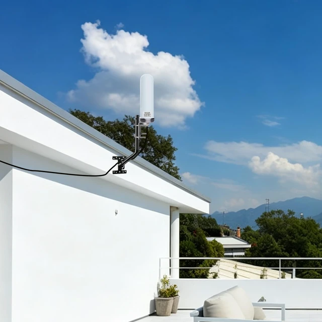 Alt view image 3 of 5 - Outdoor 4G LTE 5G External Cellular Antenna TS9 SMA for T-Mobile Home Internet, with 10meter RG58 Cable SMA Port/ TS9 Adapter/Mount Pole, for Modem, 4G/5G Routers, Gateways, Hotspots