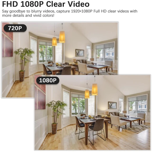 Alt view image 4 of 5 - 1080P Hidden Spy Camera in Clock, Nanny Cam Without WiFi for Home Office