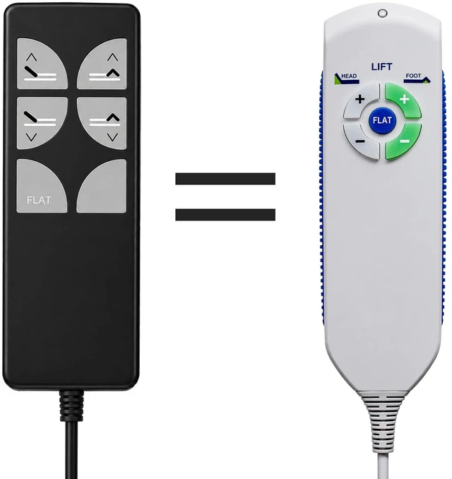 Main image of Replacement for Tempur-Pedic Tempurpedic Tempur Ergo Series Adjustable Bed Base Wired Remote Control RC-HW-105, B3111-220