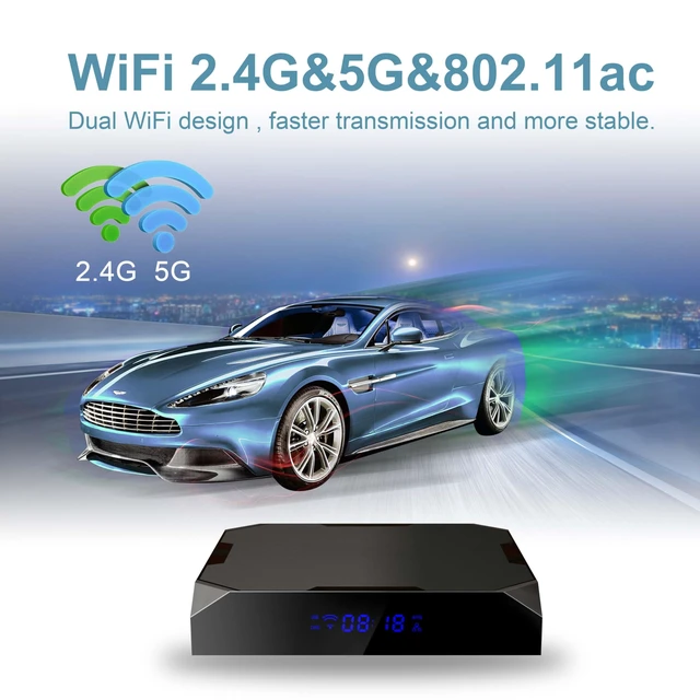 Alt view image 3 of 5 - Xilibod Android 11 Smart TV Box 4GB 32GB Amlogic S905X4 64bit Quad Core Cortex A55 CPU G31 MP2 GPU 2.4G/5G Dual-Band WiFi Support BT