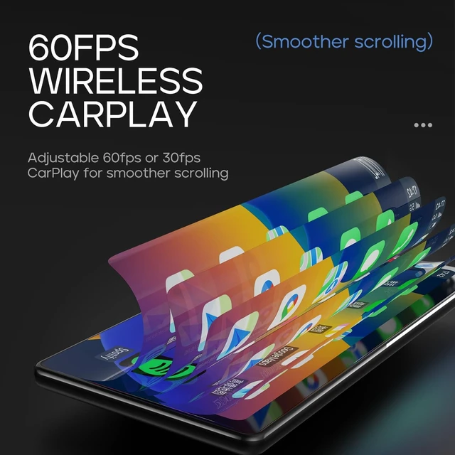 Alt view image 4 of 5 - CarpodGo T3 Pro Portable 60fps Wireless Carplay Android Auto,8.9 Inch 1920 * 720 IPS Touch Screen Car Stereo,Display-Only BT Mode Supports Steering Wheel Controls