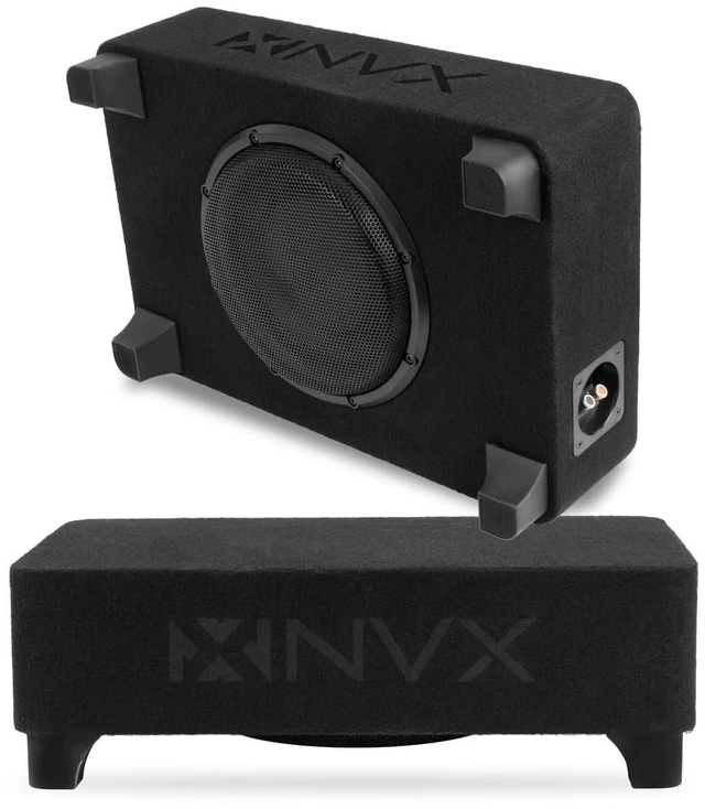 Main image of NVX BXSQ110 10" SQ-Series Shallow-Mount Loaded Subwoofer Enclosure