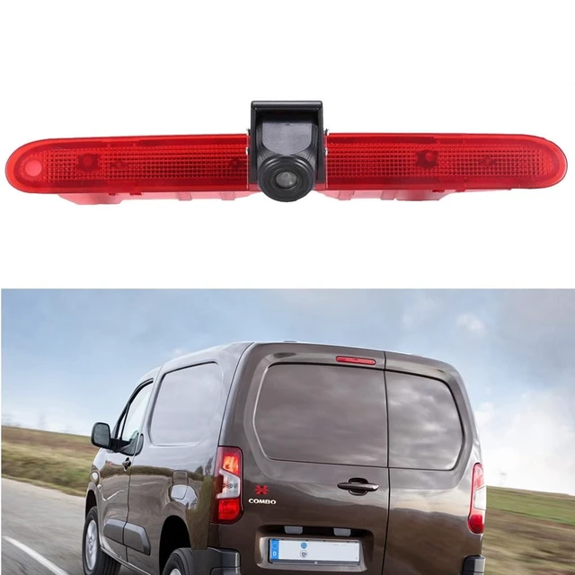 Alt view image 3 of 5 - Brake Lamp Car Backup Camera Replacement for Toyota Proace City Verso Kasten MPV Fiat Citroen Berlingo Opel Combo Limousine X19 Tour Peugeot Partner Tepee Limousine Life K9 Rifter+7" Reverse Mirror