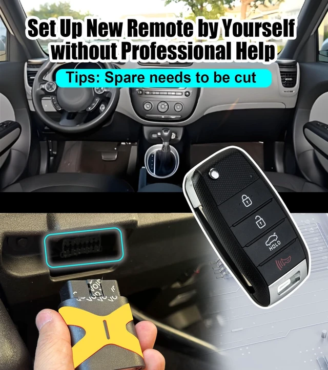 Alt view image 5 of 5 - Remote2program Proximity Smart Keyless Entry Remote Control DIY Key Fob Replacement for 2016-2020 Kia Sorento OSLOKA-910T (No Locksmith Program kit/OSLOKA-910T)