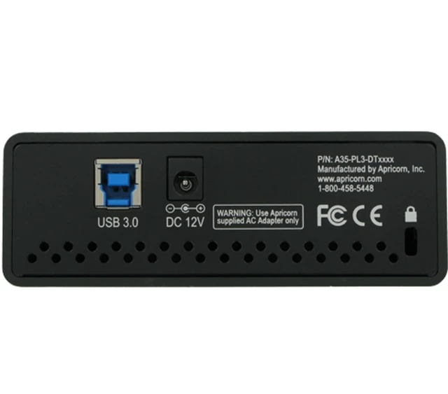 Alt view image 3 of 5 - Apricorn 4TB Aegis Desktop Padlock FIPS 140-2 Validated 256-Bit Encrypted Hard Drive (ADT-3PL256F-4000)