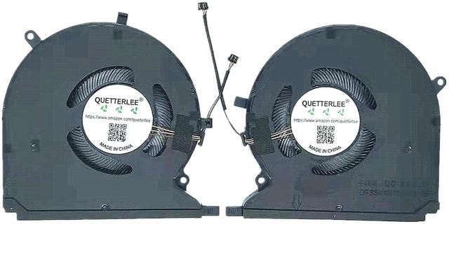 Alt view image 2 of 2 - QUETTERLEE Replacement New CPU + GPU Cooling Fan for Razer Blade 14 RZ09-0370 RZ09-0370CEA3 RZ09-0368 RZ09-0427 Series P/N:13207266 13207121 DFS5K123043635 FNNK DFS5K121144645 FNNL DC5V 0.5A Fan