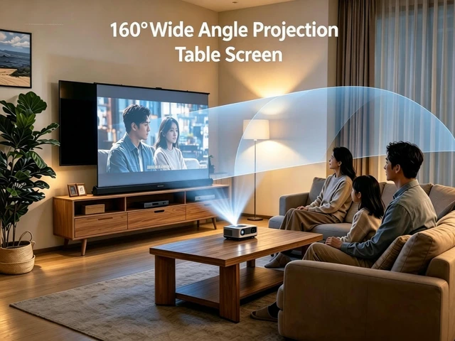 Alt view image 5 of 5 - 60 inch Projector Screen, YILINKERS Retractable Pull Up Screen, Floor Projector Screen, 16:9 4K Portable Screen for Projector, Movie Screen for Indoor Gaming, Office, Classroom and Home Theater