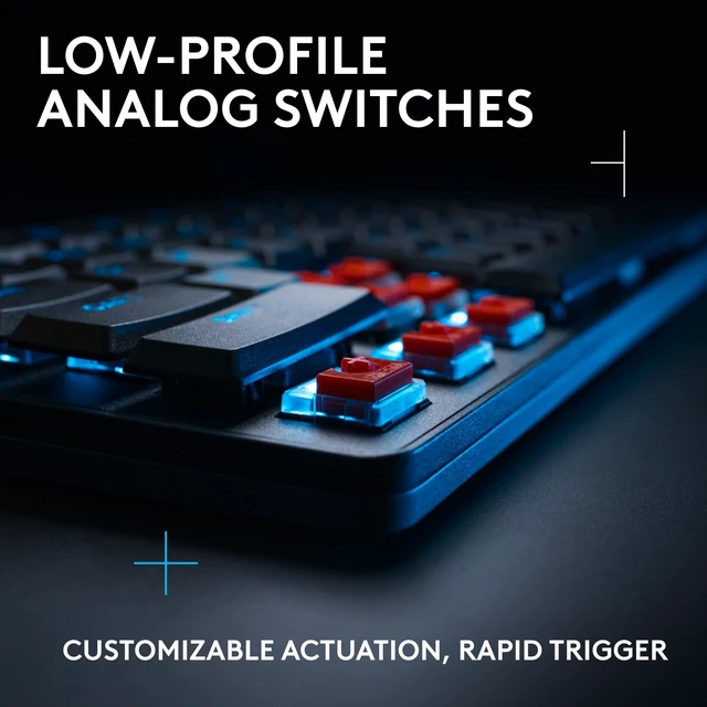 Alt view image 2 of 5 - Logitech G515 TKL Rapid Wired Gaming Keyboard (Hall-Effect) - Black