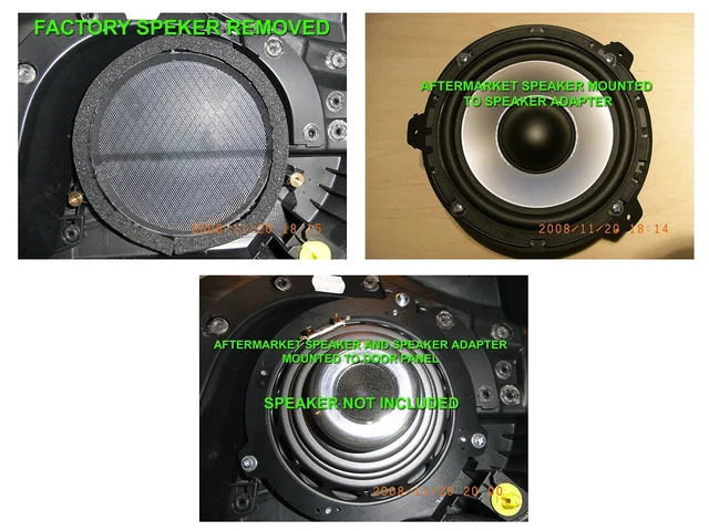 Alt view image 3 of 3 - Front Speaker Adapter Spacer Rings Fits 99-05 BMW E46 3 Series (Coupe Only)- SAK015_55-1 Pair