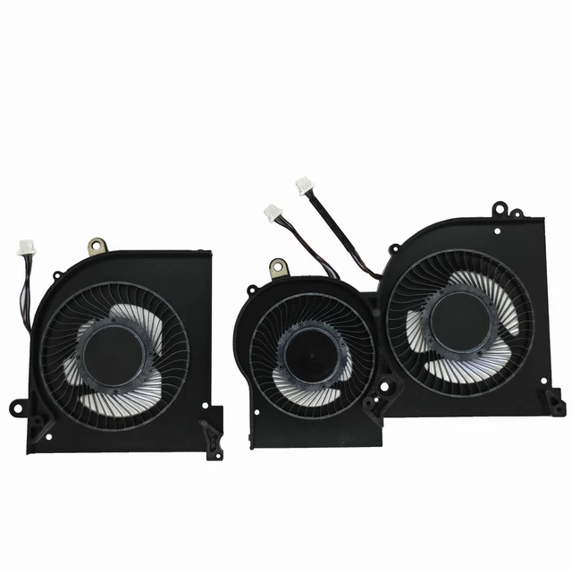Alt view image 2 of 5 - ZHAWULEEFB Replacement CPU+GPU New Cooling Fan for MSI GS65 GS65VR P65 MS-16Q4 (Not fit for MS-16Q2 Version) BS5005HS-U3I BS5005HS-U3J DC5V 0.5A Please Confirm the GPU Fan Picture Before Purchasing