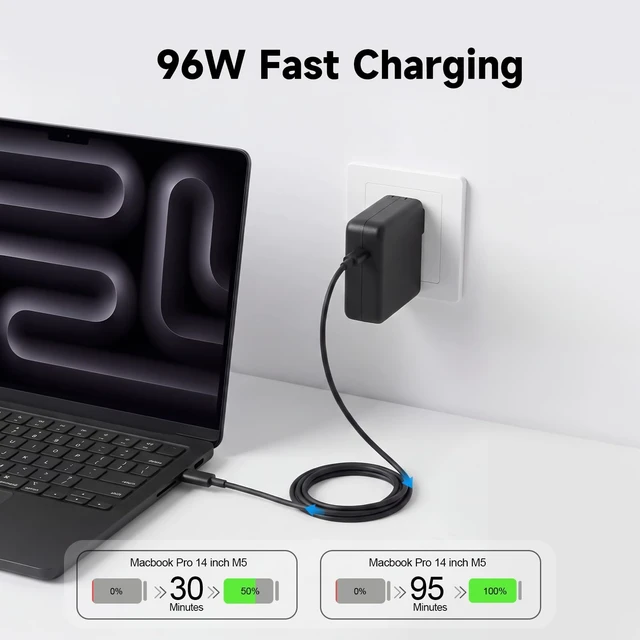 Alt view image 2 of 5 - 96W Charger for MacBook Pro MacBook Air 13 14 15 16 inch (2026-2019)
