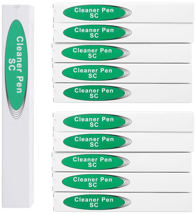 Main image of Cookinkitch 10-Pack 2.5mm Fiber Optic Cleaning Pens for SC/FC/ST Connectors