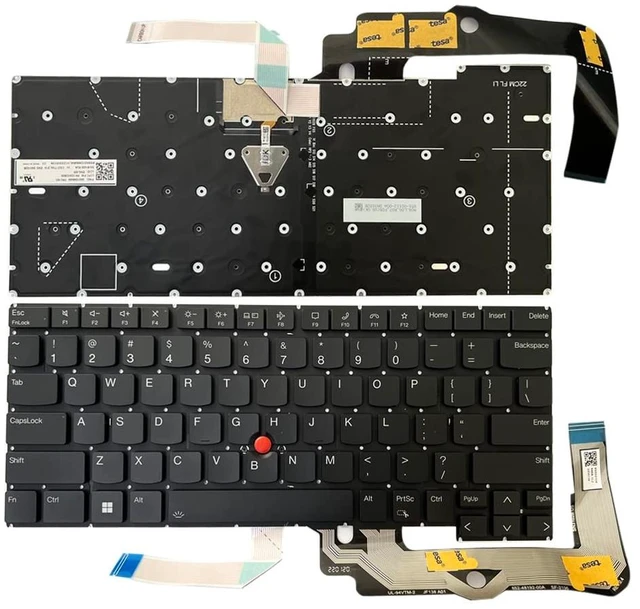 Alt view image 2 of 5 - Zahara Keyboard Backlight (Black) for Lenovo ThinkPad T14s Gen 3 21BR 21BS