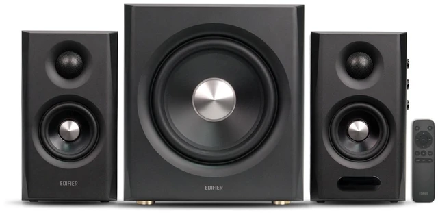 Main image of Edifier S355DB 2.1 Powered Bookshelf Speakers, 150W Hi-Res Audio, Black