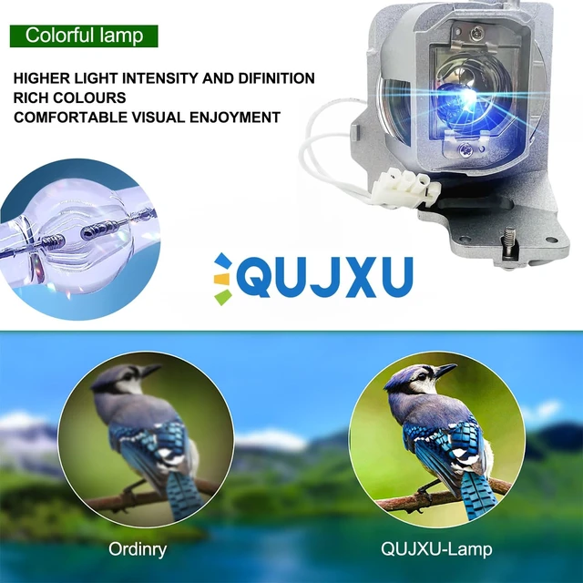 Alt view image 2 of 5 - QUJXU BL-FU240H/SP.7G901GC01 Original OEM Projector Lamp Bulb with Housing for Optoma HD146X HD28HDR DH351 HD27eH HD28e HD29He HD15H Projector Lamp