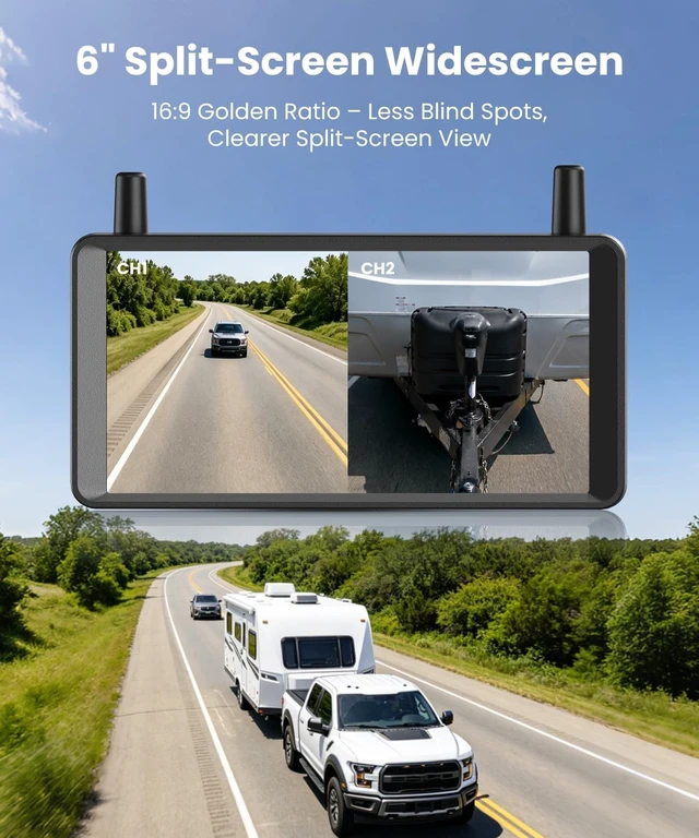 Alt view image 3 of 5 - AUTO-VOX 2 Solar Wireless Backup Camera: Dual Antenna for Stable Live View