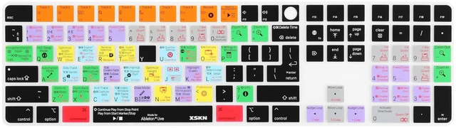 Main image of XSKN Ableton Live Shortcut Keyboard Cover for Mac Studio Magic Keyboard with Touch ID and Numeric Keypad A2520