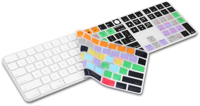 Alt view image 2 of 5 - XSKN Ableton Live Shortcut Keyboard Cover for Mac Studio Magic Keyboard with Touch ID and Numeric Keypad A2520