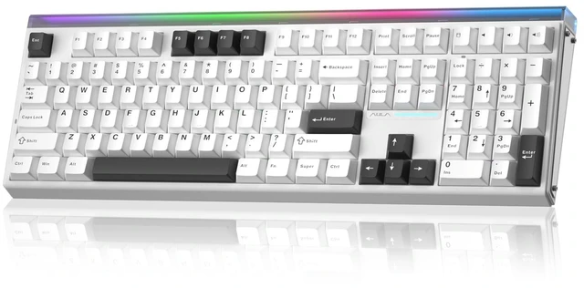 Main image of Aula H108 Wireless Silent Mechanical Keyboard with Number Pad Hot Swappable