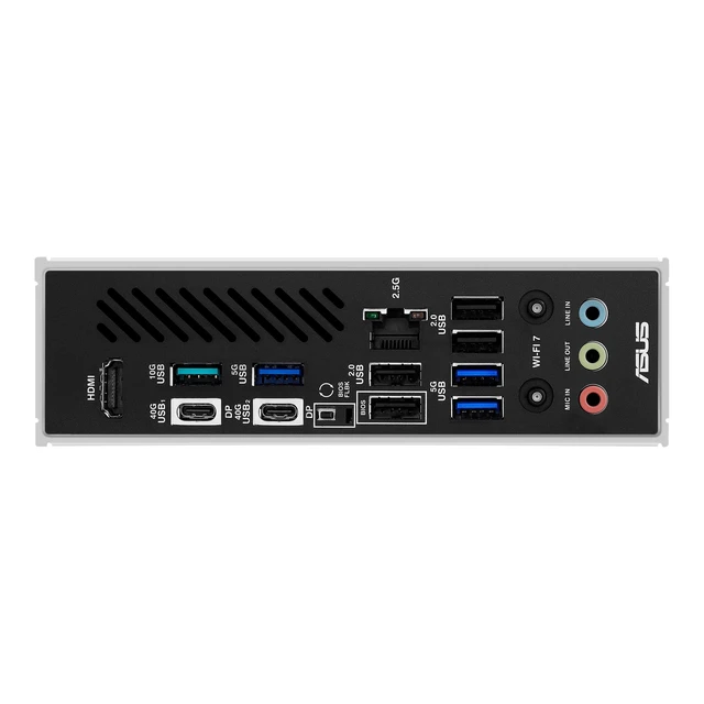 Alt view image 5 of 5 - ASUS X870 MAX Gaming WIFI7 AMD AM5 ATX Motherboard, 12+2+1 80A DrMOS, DDR5, PCIe 5.0 x16 Q-Release, 3X M.2, Wi-Fi 7 Q-Antenna, 2.5Gb LAN, USB4 Type-C, USB-C 20Gbps, BIOS Flashback, Aura Sync