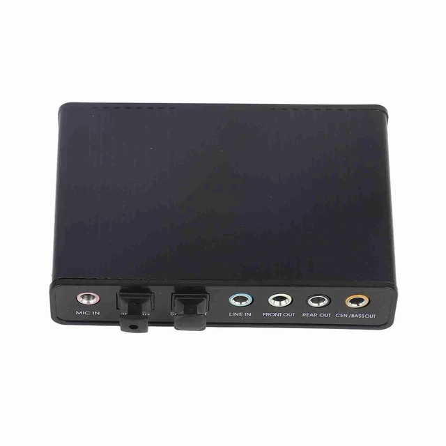 Alt view image 3 of 5 - Denash 6 Channel Sound Card USB,External USB Sound Card Adapter for PC Laptop Audio,External Digital Optical SPDIF Audio Output Adapter for PC