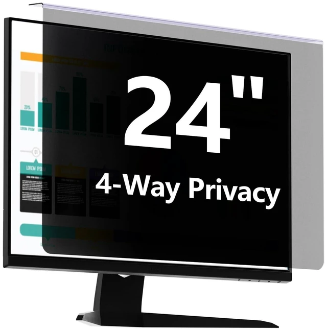 Main image of 24 Inch Computer 4-Way Privacy Screen Filter, Hanging Type