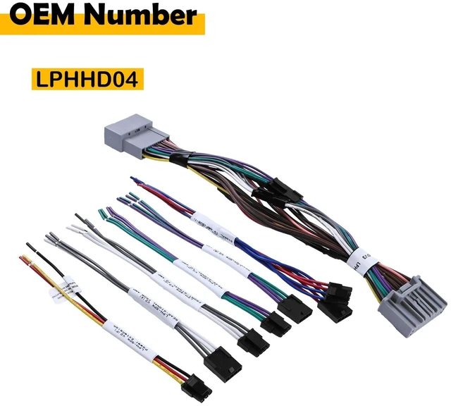 Alt view image 2 of 5 - Etersec Audio Integration T-Harness Compatible with Honda 2016-2021 Non-Amplified Systems, 17ft Plug-and-Play Wiring for Adding DSP or Amplifier, No Cutting Required, Replacement for LPHHD04