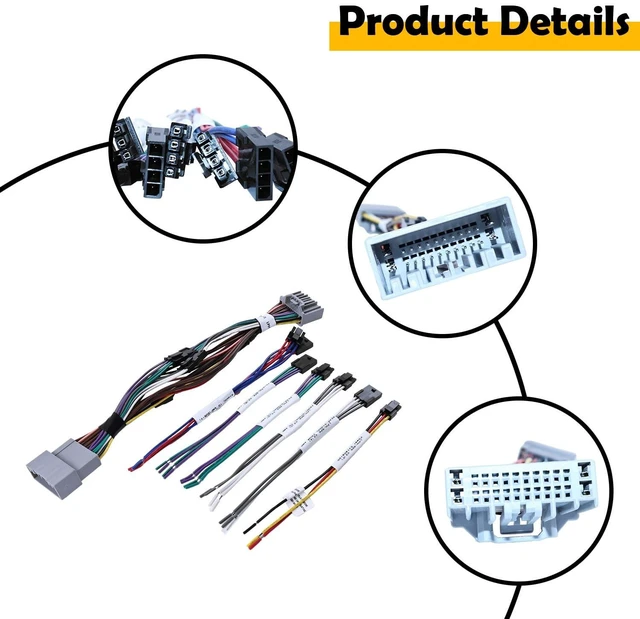 Alt view image 5 of 5 - Etersec Audio Integration T-Harness Compatible with Honda 2016-2021 Non-Amplified Systems, 17ft Plug-and-Play Wiring for Adding DSP or Amplifier, No Cutting Required, Replacement for LPHHD04