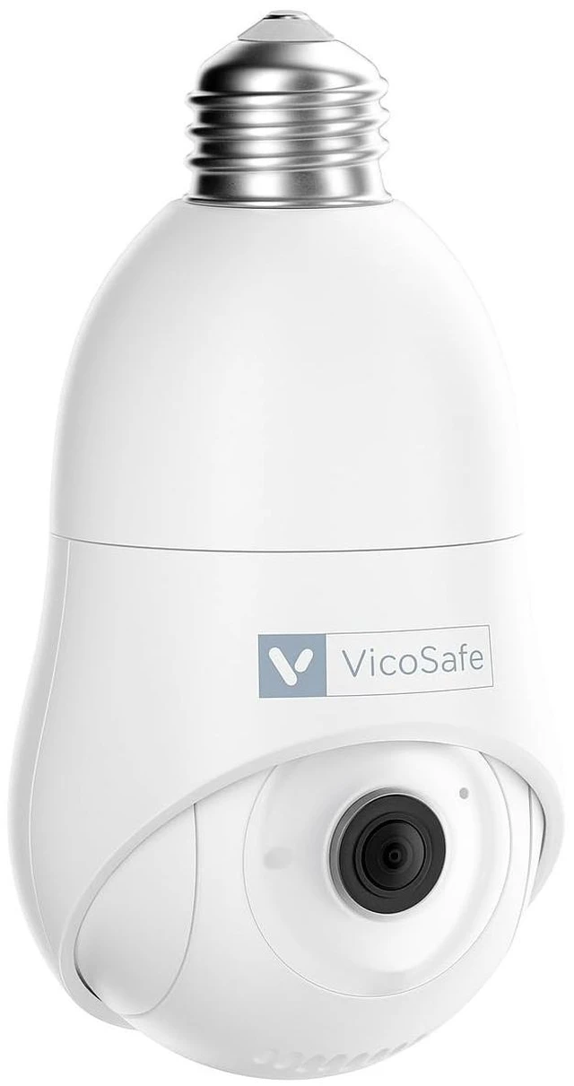 Main image of VicoHome Light Bulb Camera Outdoor Indoor 2K HD WiFi Security Camera with 360 View, Motion Detection, Color Night Vision, Two-Way Audio, Siren, Works with Alexa Easy Install Surveillance Cam