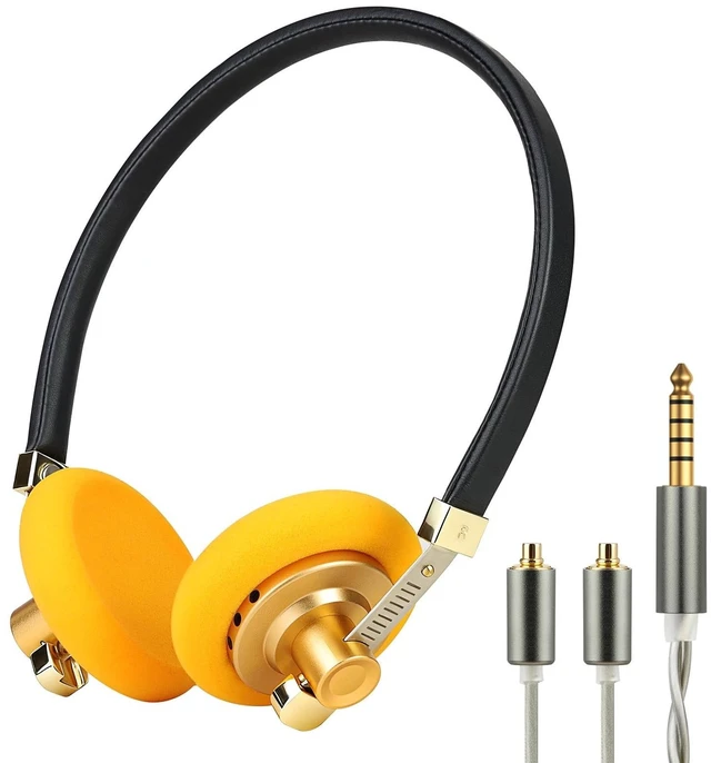 Main image of OKCSC G40 Open-Back Vintage Headphones, 40mm Hi-Fi Drivers, All-Day Comfort, Detachable Memory Foam Earpads & Cable for All Day Use, Portable Carry Bag, Outdoor Activity/Street Style Enthusiasts,4.4mm
