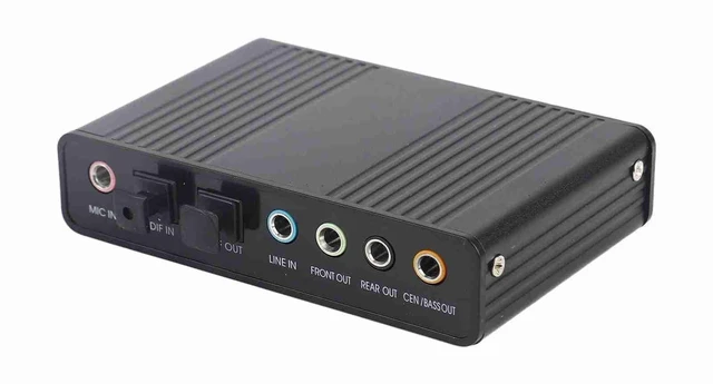 Alt view image 5 of 5 - Decumeby Digital Audio Sound Card Adapter with USB Interface, 6 Channel, Compact and Portable, for Recording Studio Setup